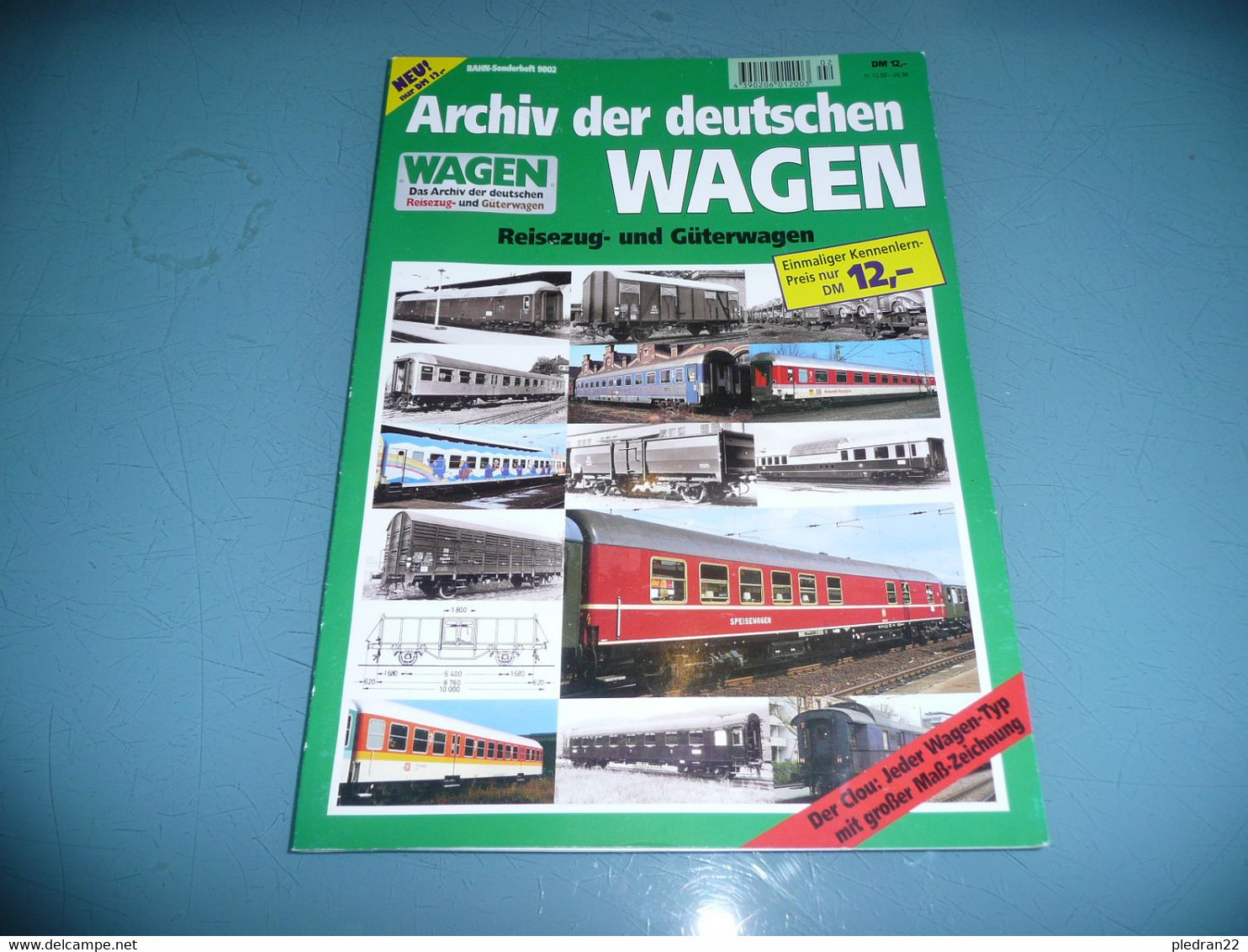 FICHES DAS ARCHIV DER DEUTSCHEN REISEZUG UND GÜTERWAGEN WAGEN REVUE TRAIN CHEMIN DE FER ALLEMAGNE 2000 - Hobbies & Collections