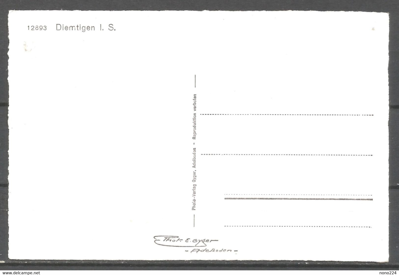 Carte P ( Diemtigen ) - Diemtigen