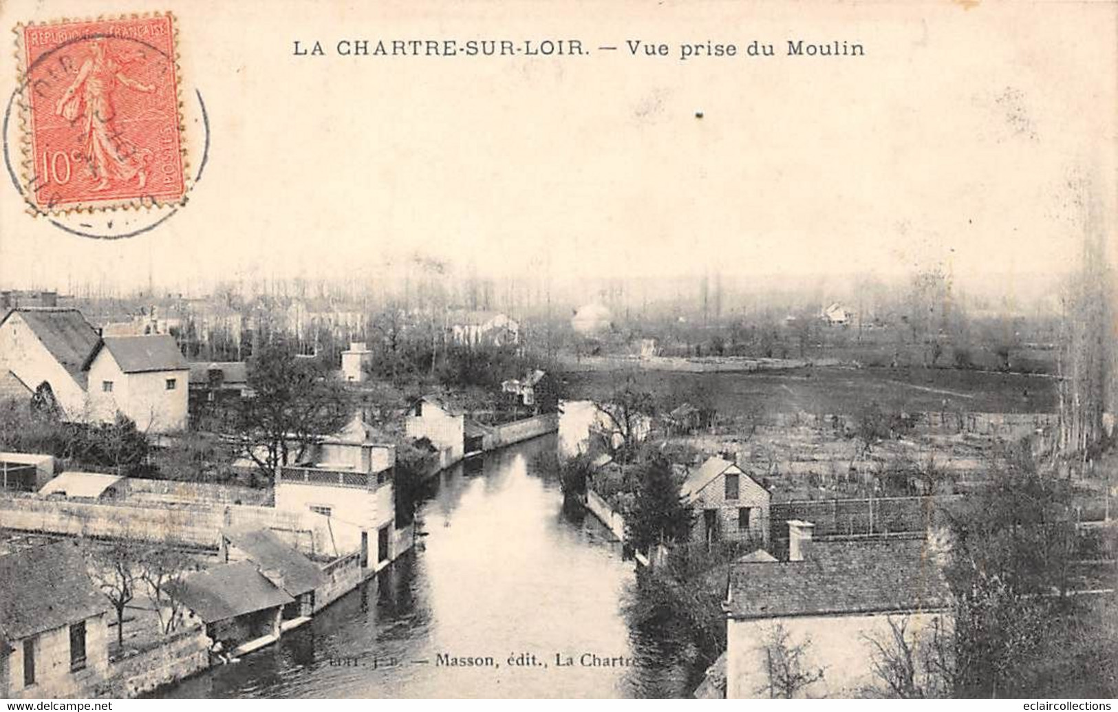 La Chartre Sur Le Loir      72       Vue Prise Du Moulin       ( Voir Scan ) - Autres & Non Classés