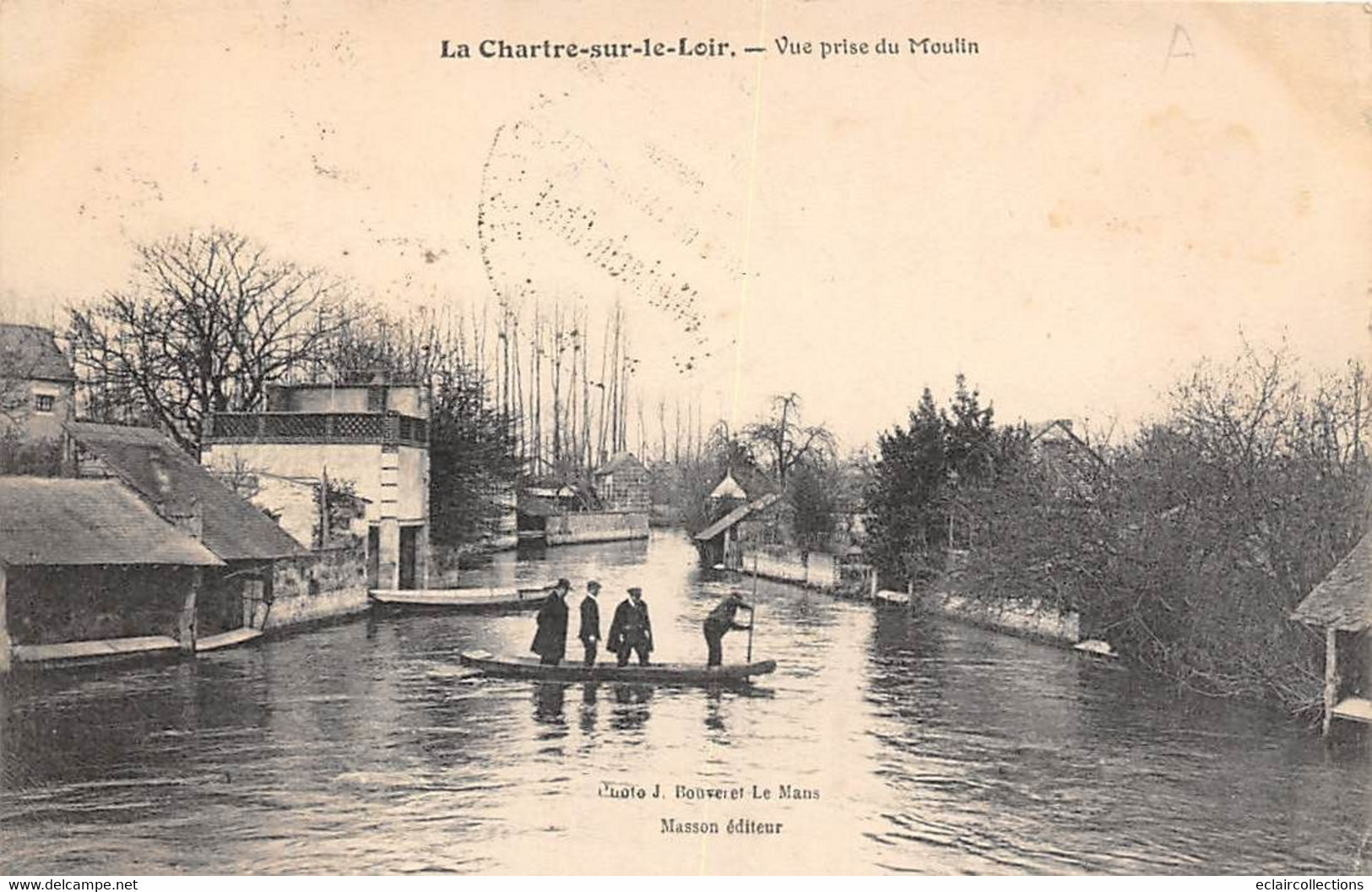 La Chartre Sur Le Loir      72       Vue Prise Du Moulin. Barque.        ( Voir Scan ) - Otros & Sin Clasificación