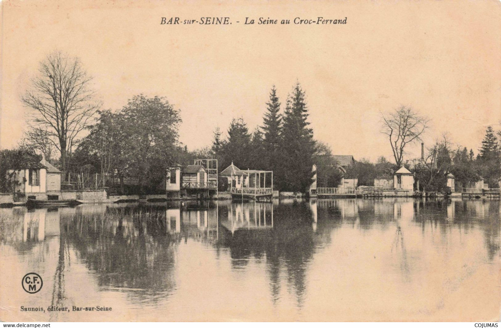 10 - BAR SUR SEINE - S05072 - La Seine Au Croc Ferrand - En L'état - Décollée - L3 - Bar-sur-Seine