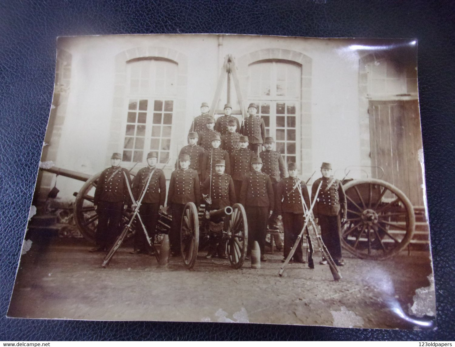 ♥️   XIXeme Photo 16 Eme Regiment MILITAIRE CANON VERS 1880 - Guerre, Militaire