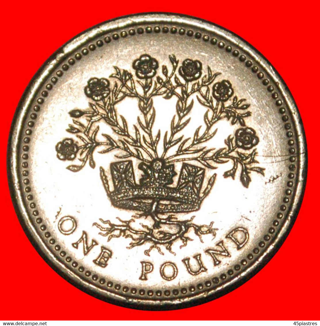 * FLAX (1986-1991): GREAT BRITAIN ★ 1 POUND 1986 UNCOMMON! LOW START ★ NO RESERVE! - 1 Pond