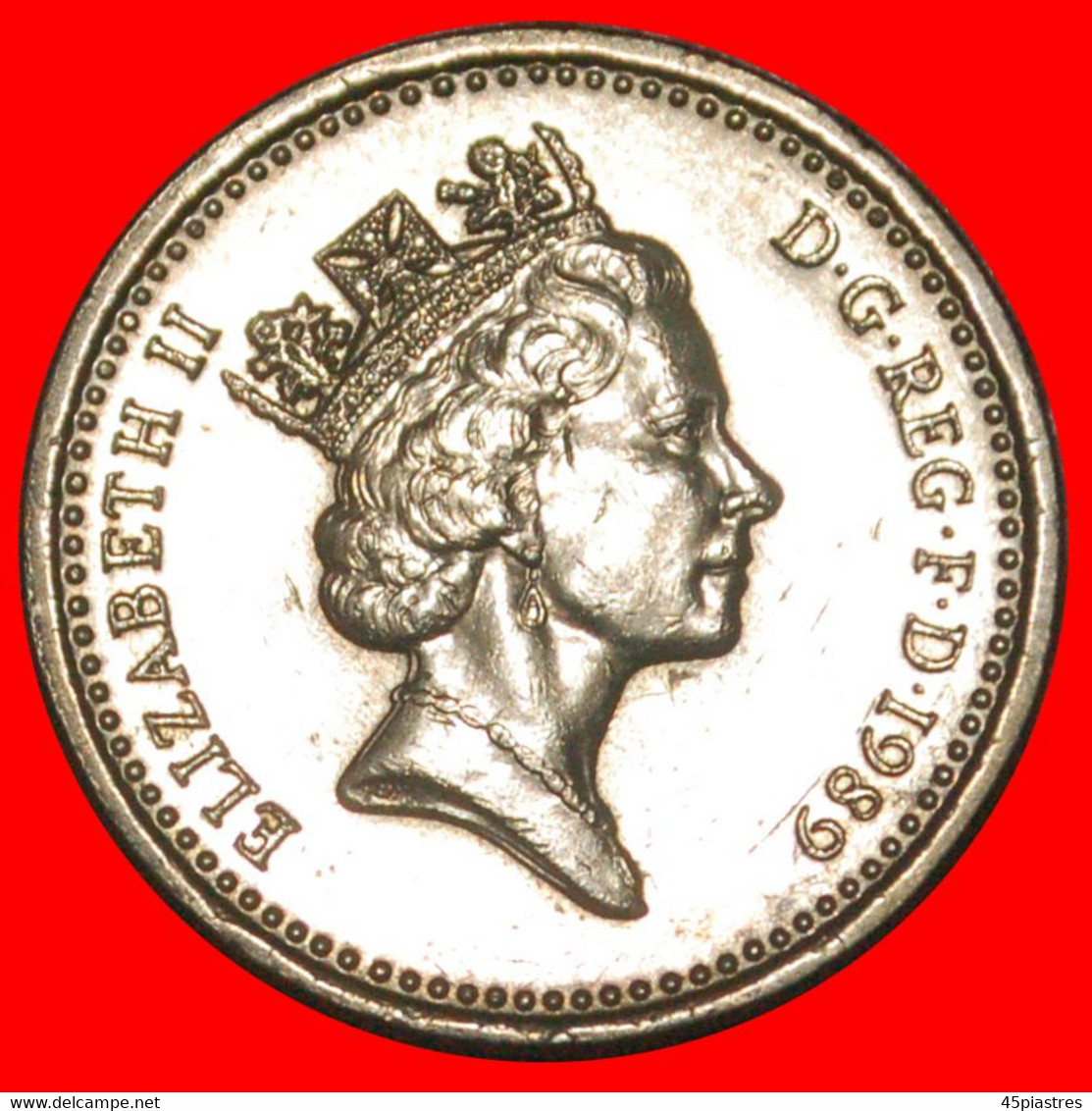 * THISTLE: GREAT BRITAIN ★ 1 POUND 1989 XF!  LOW START ★ NO RESERVE! - 1 Pound