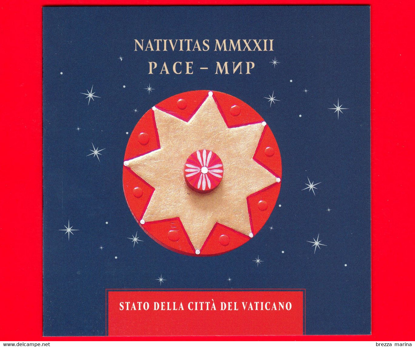 Nuovo - MNH - VATICANO - 2022 - Santo Natale MMXXII – Libretto - Stella - Colomba - Pace - 4.90 - Libretti