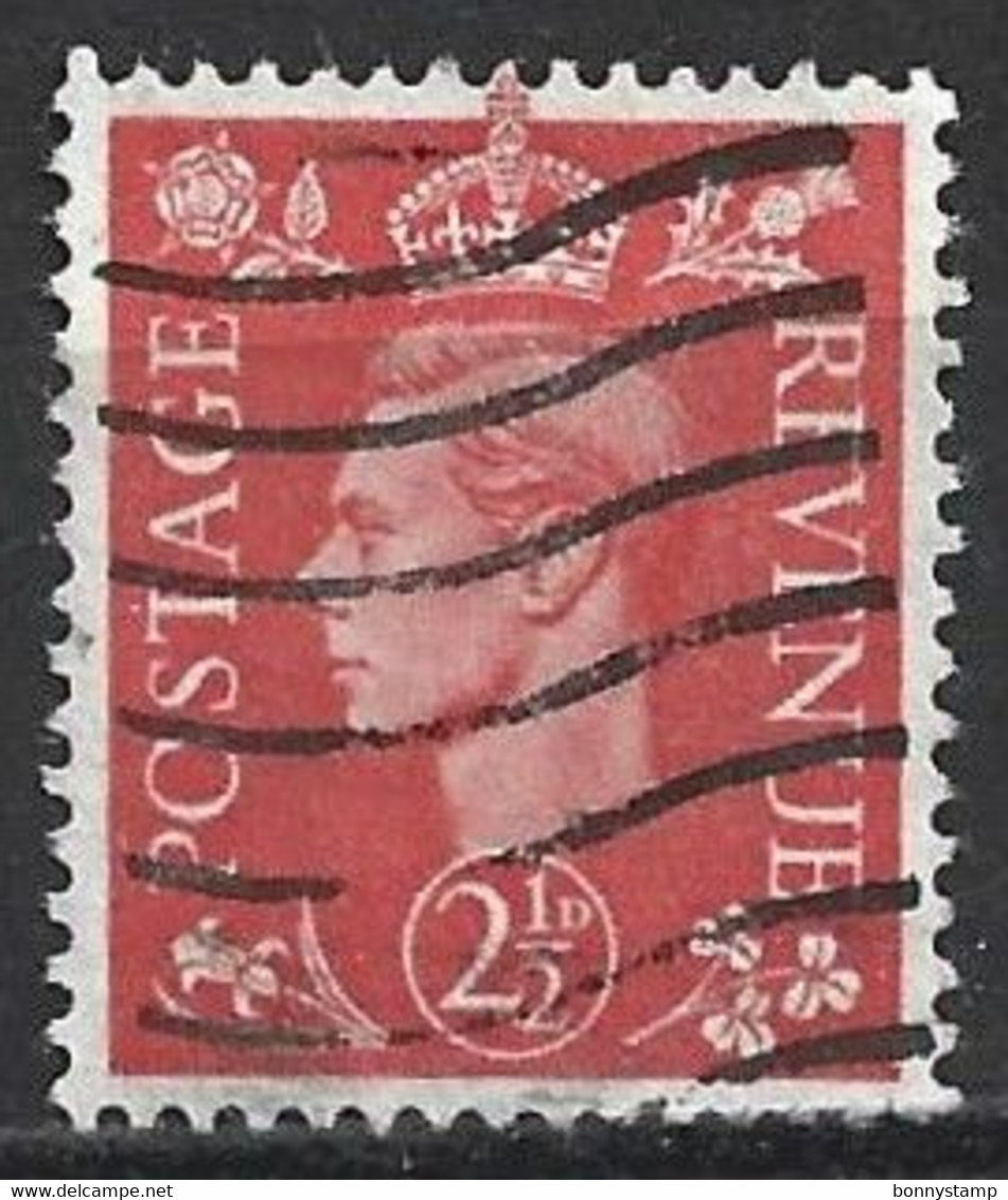 Gran Bretagna, 1950/51 - 2 1/2p George VI - Nr.284 Usato° - Used Stamps