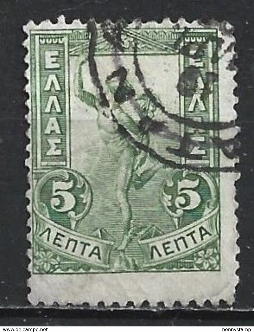 Grecia, 1901 - 5l Hermes, Type II - Nr.168b Usato° - Gebruikt