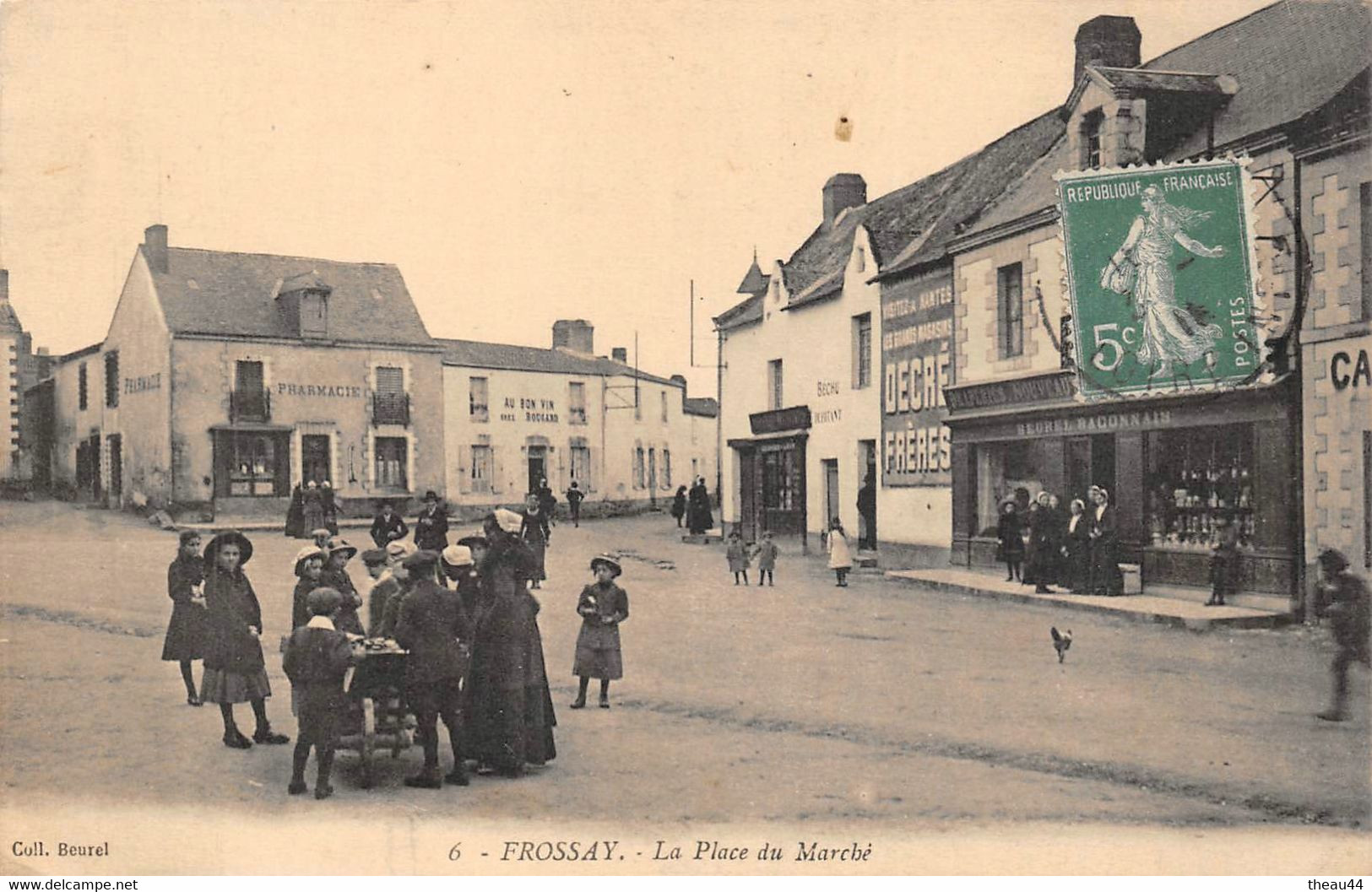 ¤¤  - FROSSAY   -   La Place Du Marché   -  Maison " BEUREL - BACONNAIS "    -   ¤¤ - Frossay