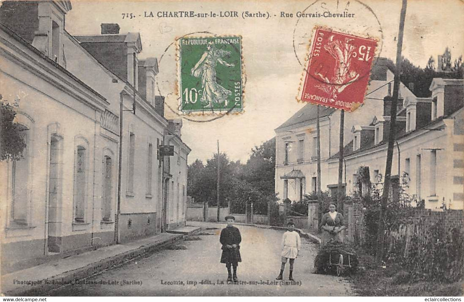 La Chartre Sur Le Loir      72         Rue Gervais Chevallier            ( Voir Scan ) - Otros & Sin Clasificación