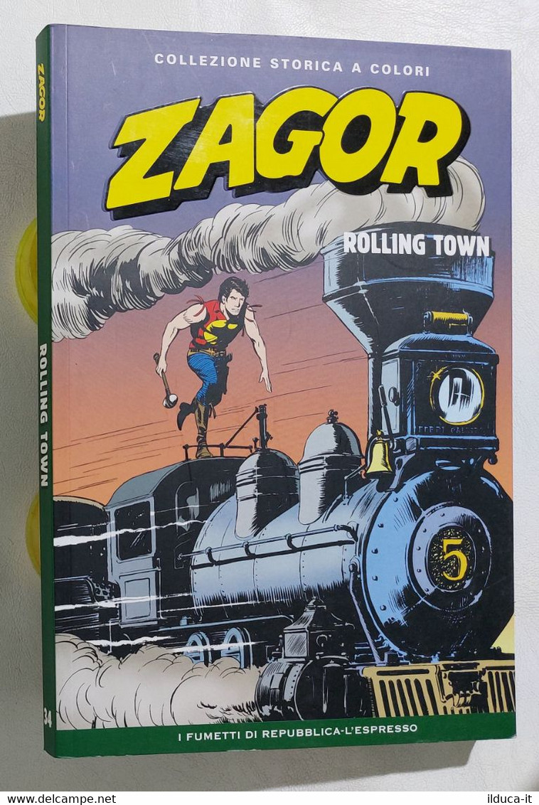 I110534 ZAGOR Collezione Storica A Colori Nr 34 - Rolling Town - Zagor Zenith