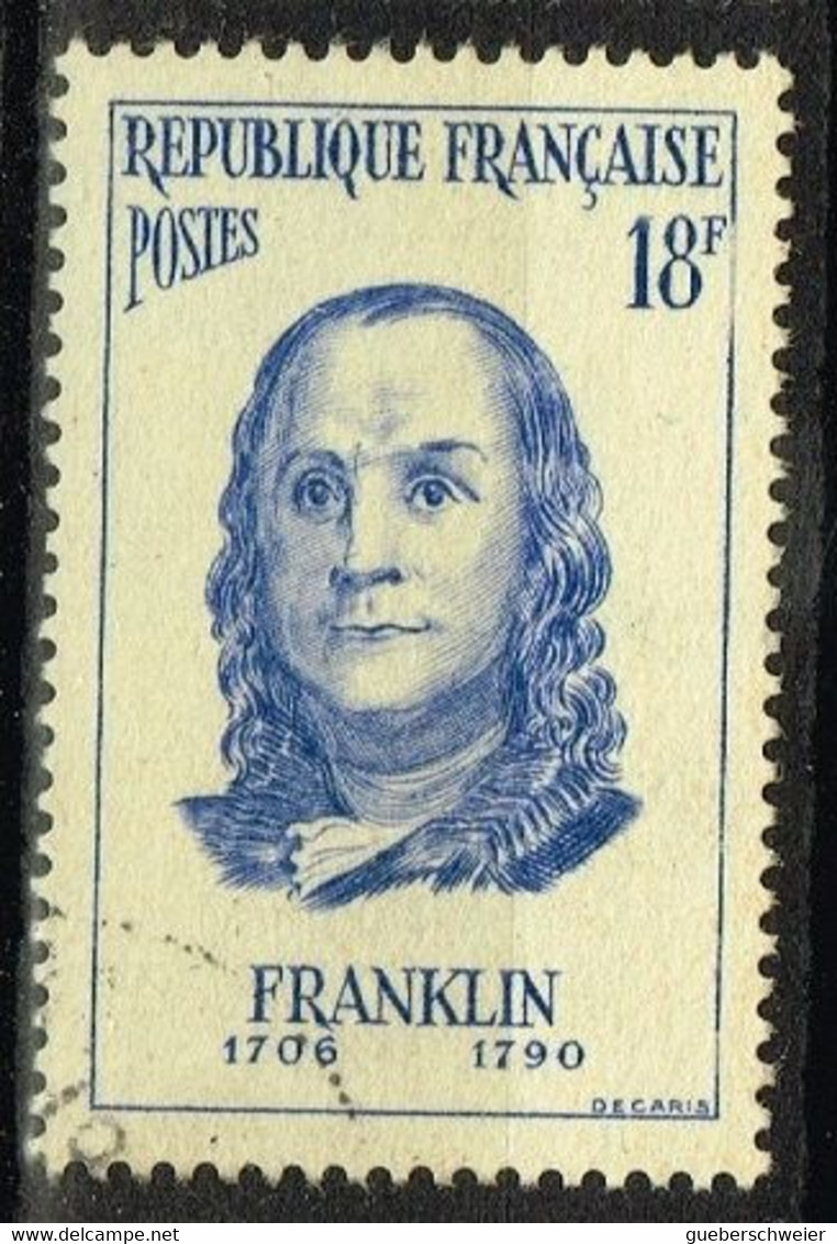 FR VAR 62 - FRANCE N° 1085 Obl. Variété Cadre Droit Interrompu - Used Stamps