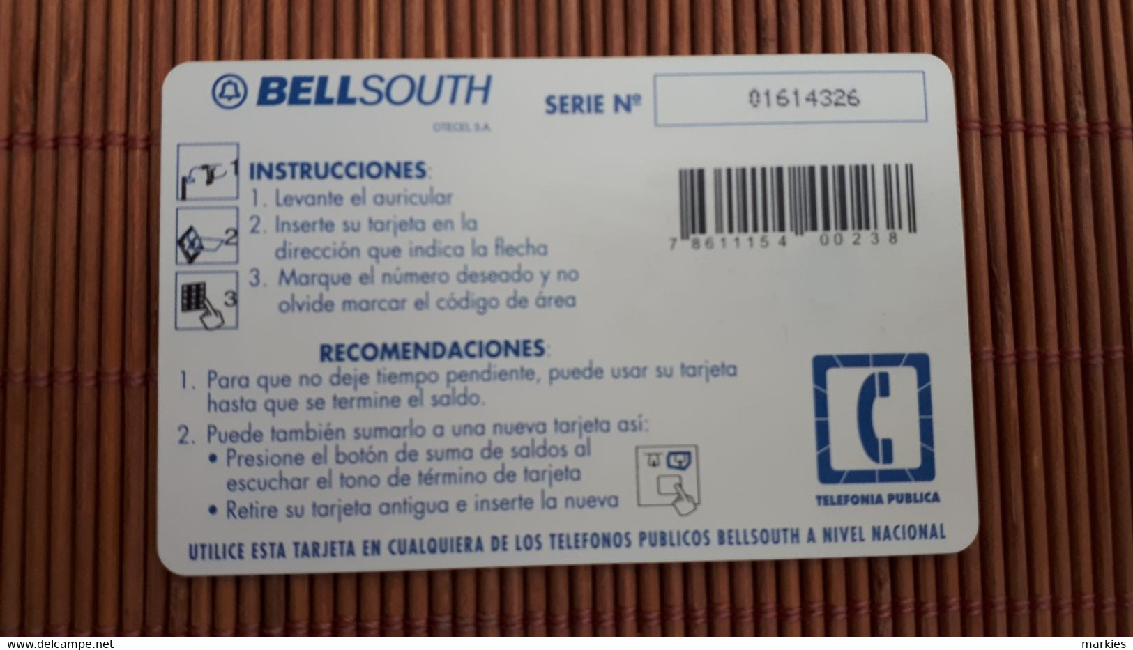 Ecuador Phonecard 2 Scans Used Rare - Ecuador