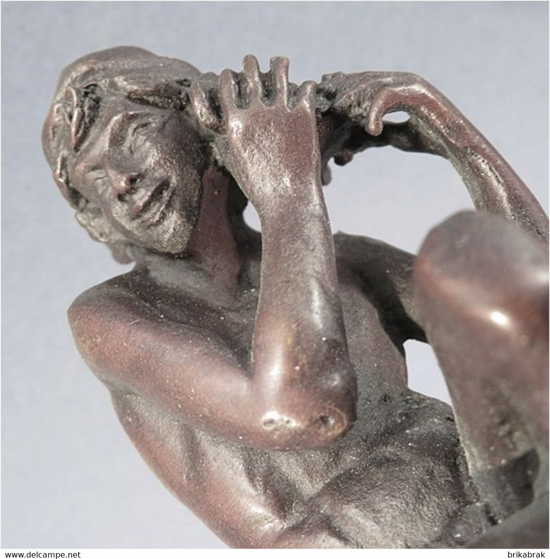 ° BRONZE CARPEAUX LE PECHEUR A LA COQUILLE + Editions Atlas - Bronzi