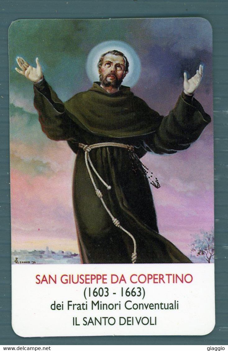°°° Santino N. 6937 San Giuseppe Da Copertino Plastifica To - Cartoncino °°° - Religion & Esotericism