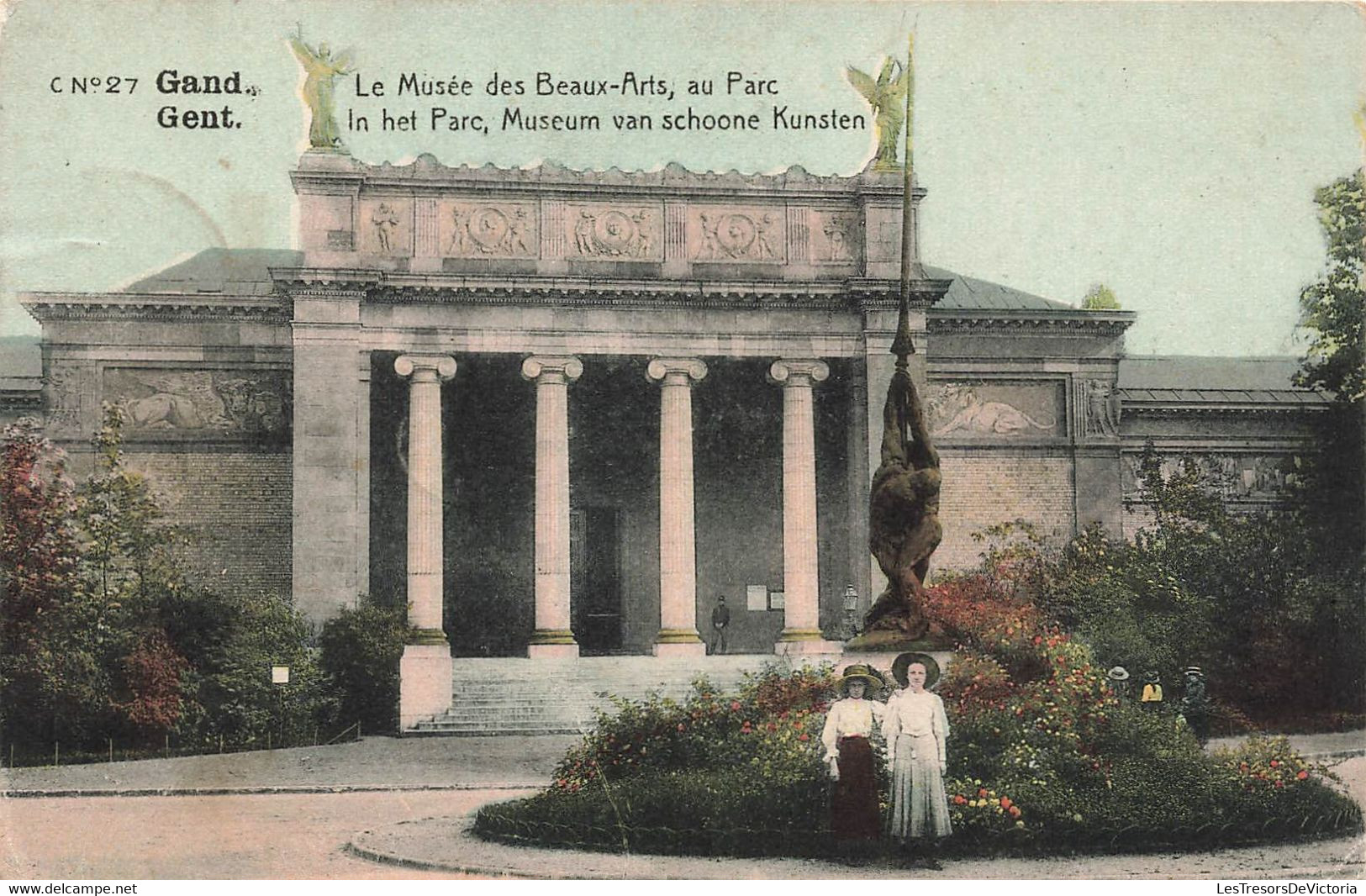 CPA Gand - Gent - Le Musée Des Beaux Arts - Au Parc - In Het Parc - Museum Van Schoone Kunsten - Colorisé - Gent