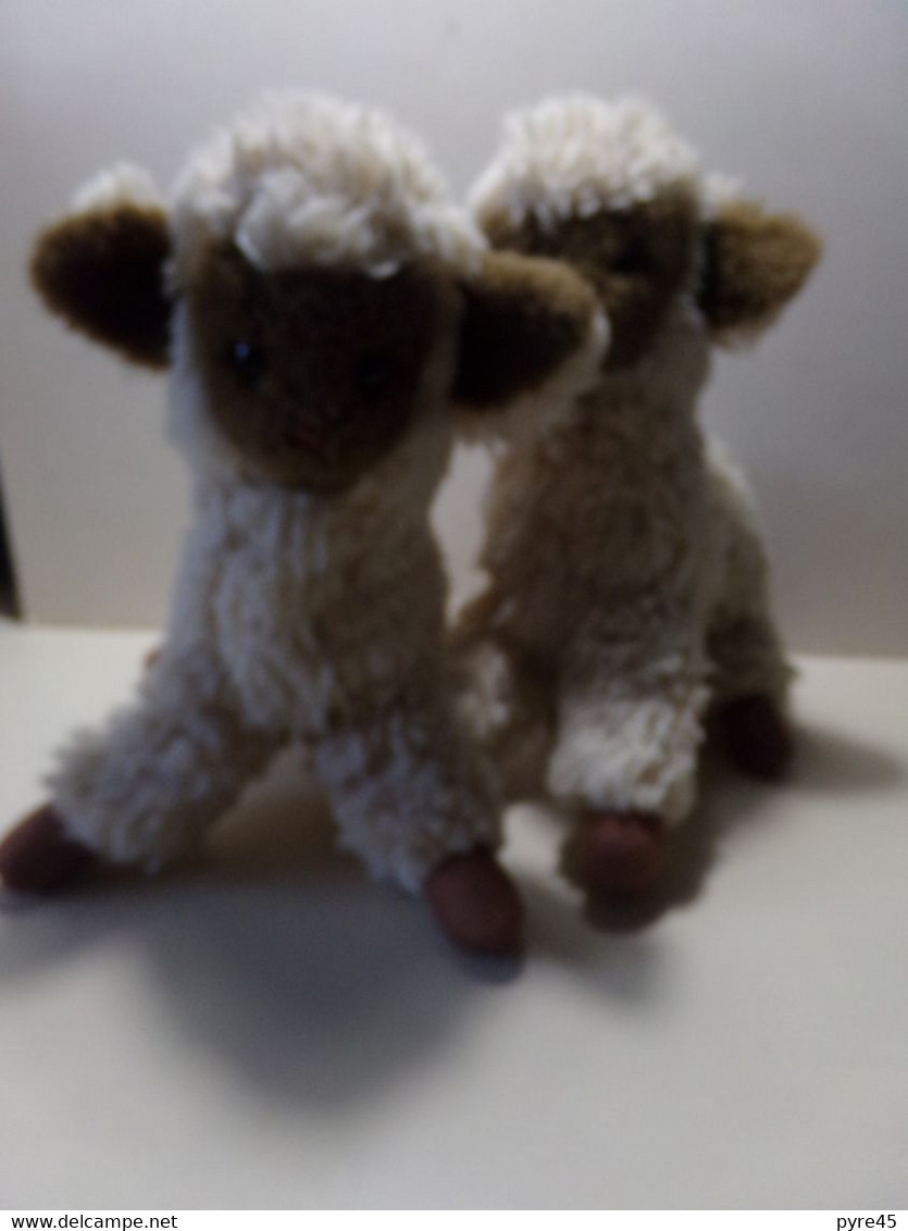 Peluche Vintage " Duo De Moutons " - Plüschtiere