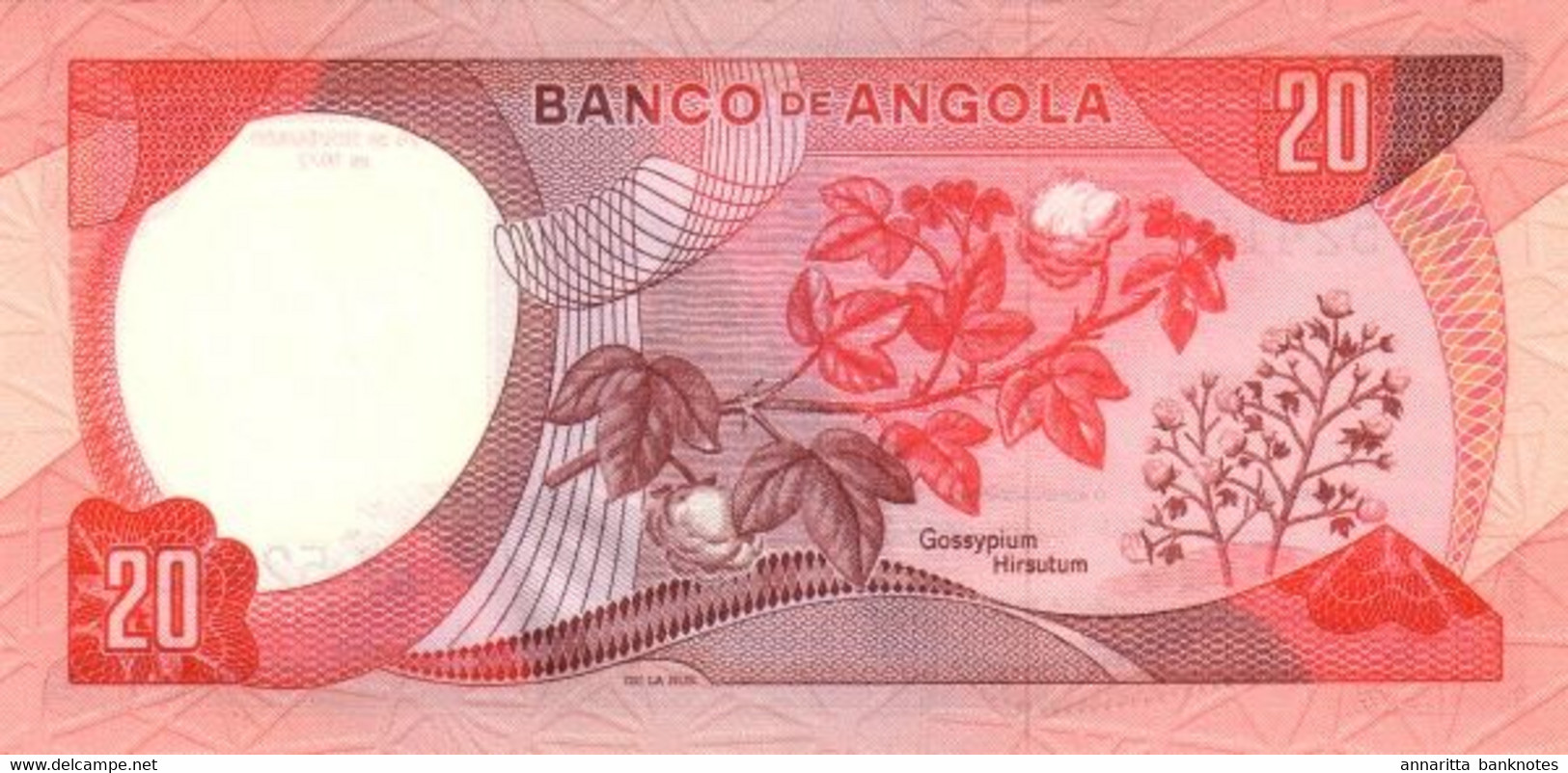 Angola 20 Escudos 1972, UNC, P-99a, AO23a - Angola