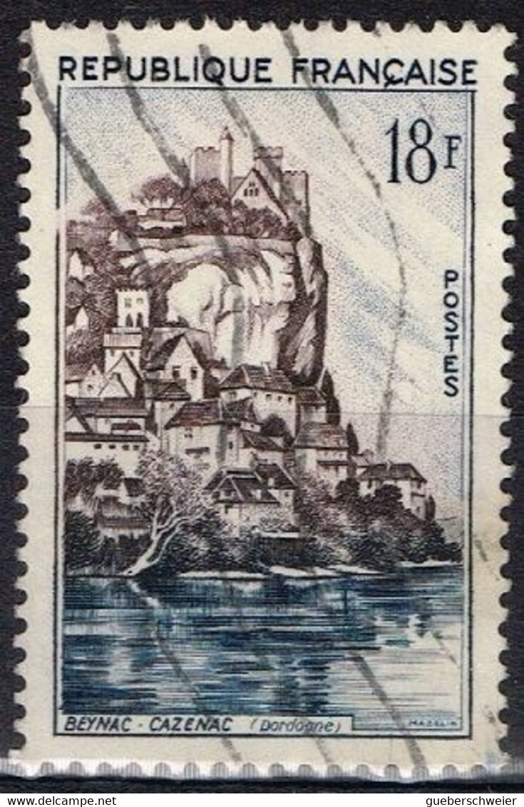 FR VAR 63 - FRANCE N° 1127 Obl. Cadre Interrompu - Used Stamps