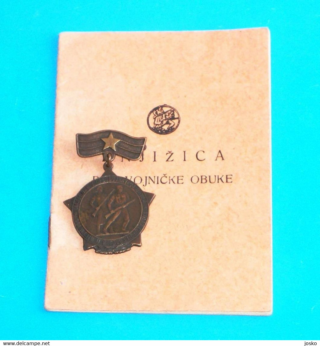 YUGOSLAVIA ARMY - MEDAL & ID Card FOR PRE-MILITARY TRAINING (PREDVOJNICKA OBUKA) JNA Yougoslavie Jugoslawien Jugoslavia - Autres & Non Classés