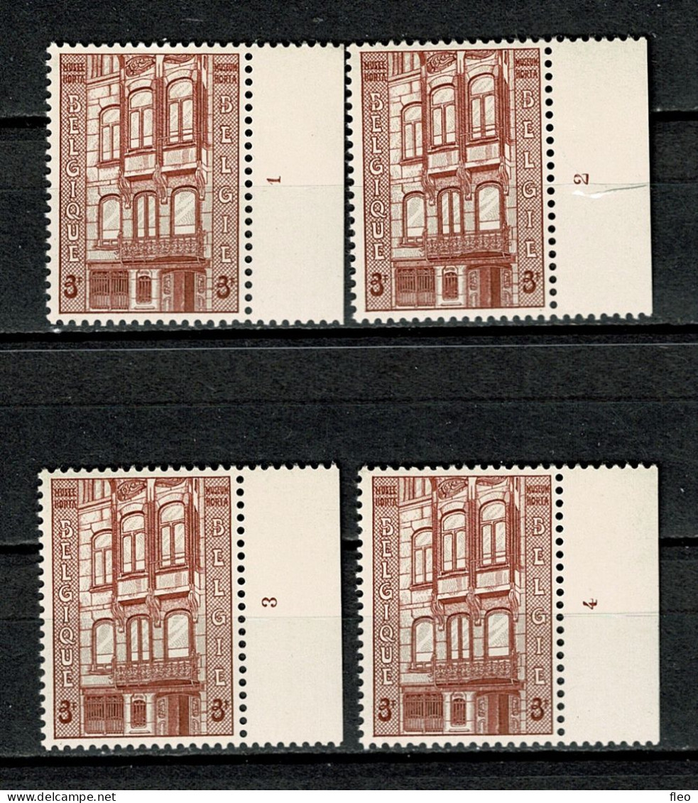 BELG.1962 1204 ** ( PLnrs 1 , 2, 3 & 4)  : " HORTA " - 1961-1970