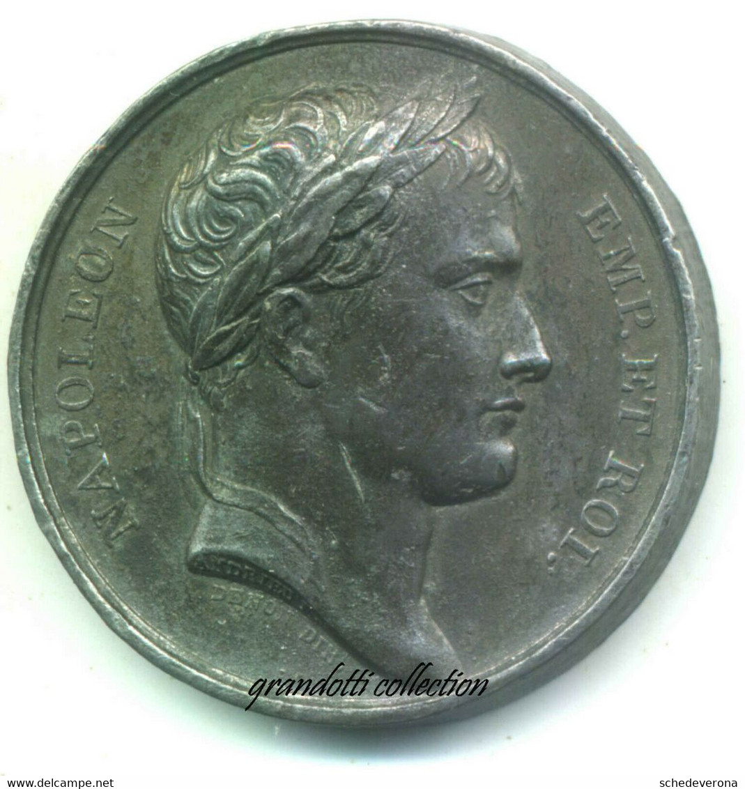 NAPOLEONE BATTAGLIA DI IENA 1806 MEDAGLIA IN LEGA - Royal/Of Nobility