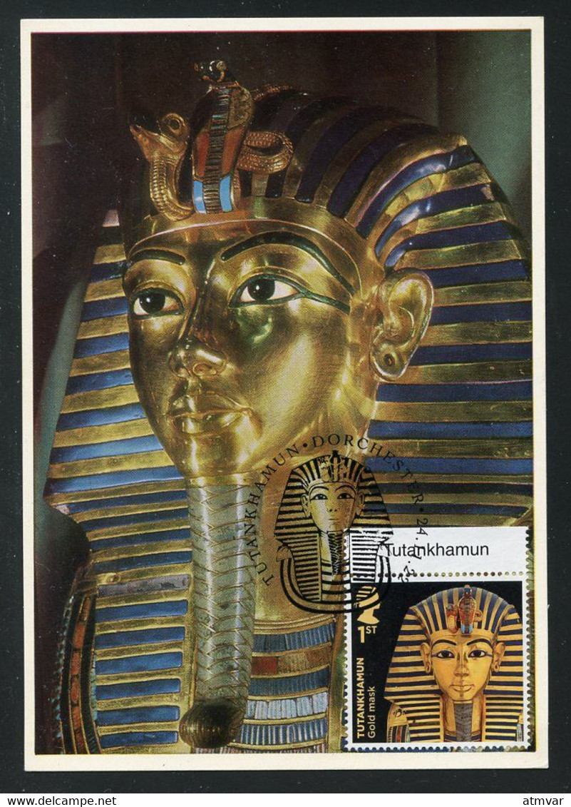 UK / GRANDE BRETAGNE (2022) Carte Maximum Card Tutankhamun's Tomb, Toutânkhamon, Tutanchamun - Gold Mask - Maximum Cards