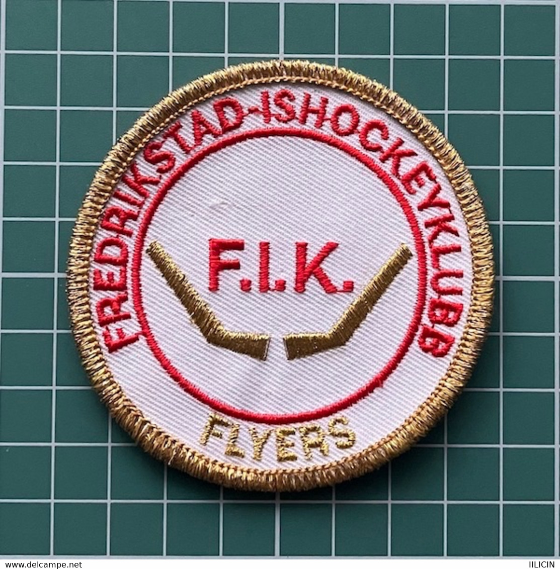 Jersey Patch SU000168 - Ice Hockey Norway FIK Fredrikstad Flyers - Kleding, Souvenirs & Andere