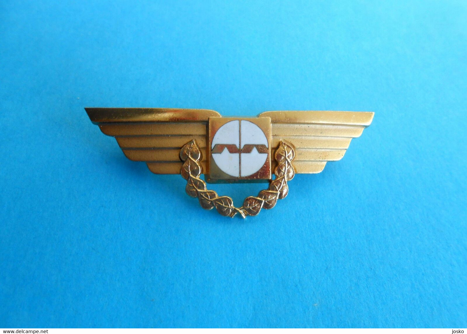 ADRIA AIRWAYS - Slovenian Airlines ... Old Rare Pilot Wings Badge * Slovenia Airline Airways Plane Avion Slovenija - Distintivi Equipaggio