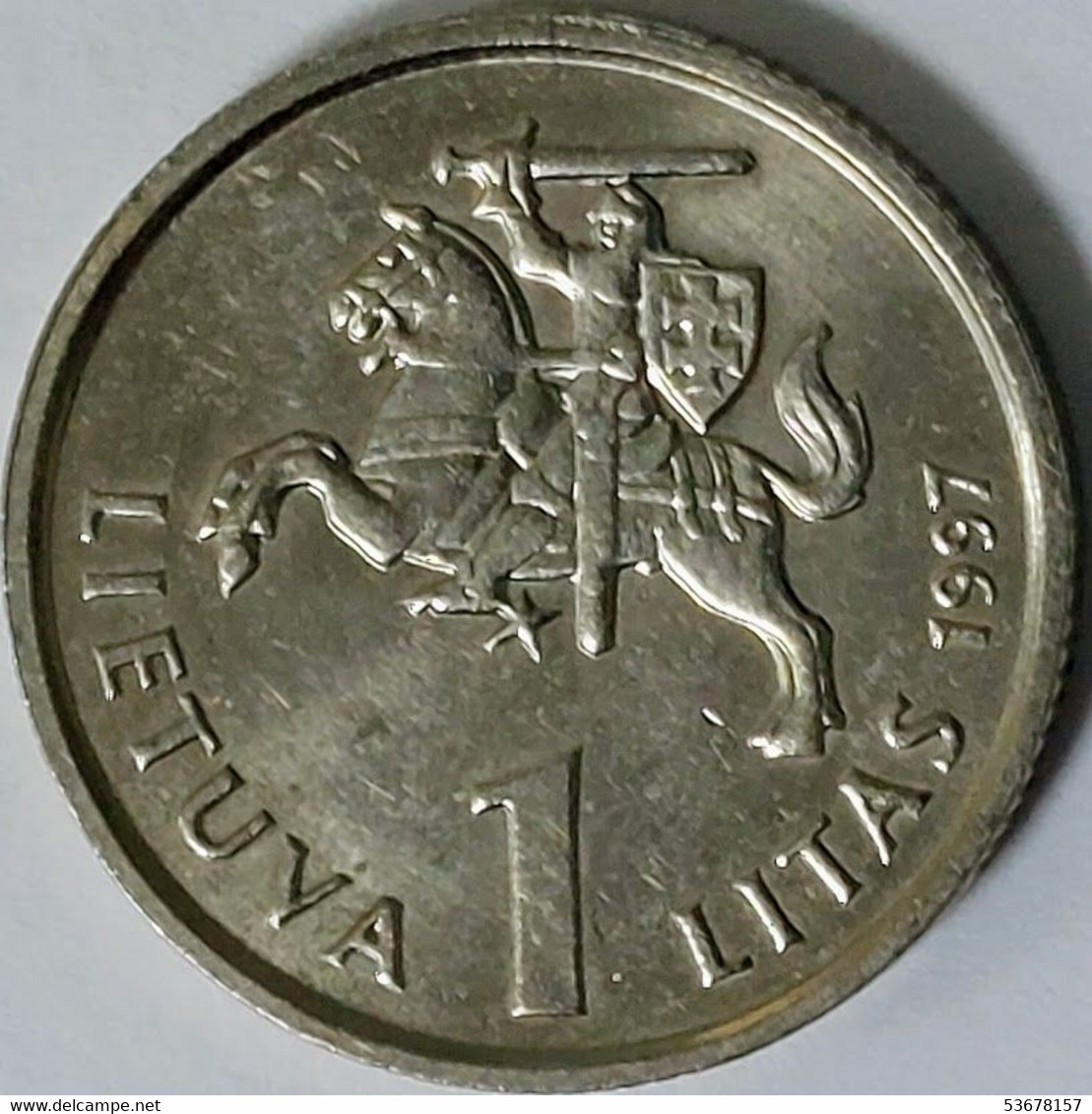 Lithuania - 1 Litas 1997, 75th Anniversary - Bank Of Lithuania, KM# 109 (#1492) - Litauen