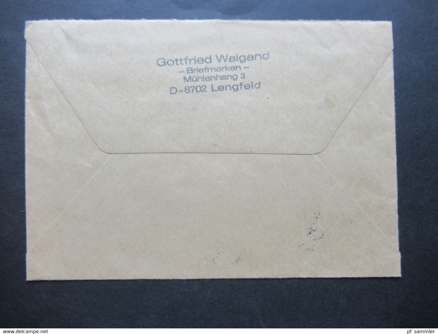 Berlin / BRD 1976 Wertbrief V Zettel 8702 Lengfeld H-Blatt Berlin Freimarken Unfallverhütung Und Weihnachtsblock Der BRD - Storia Postale