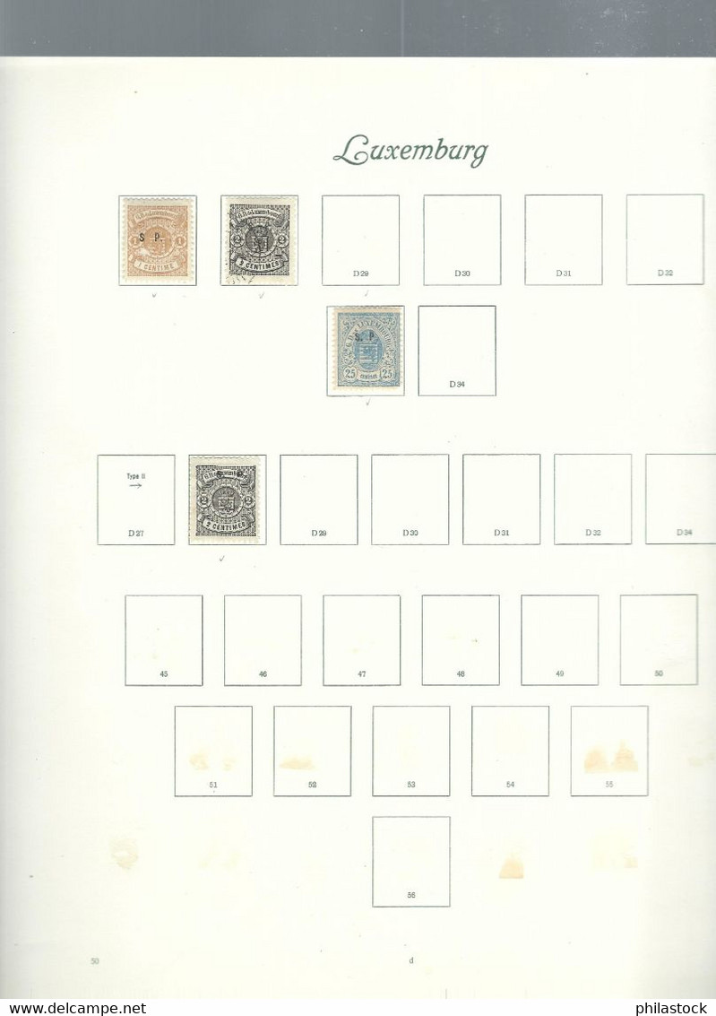 LUXEMBOURG Petite Collection Trés Propre Des Origines à 1985 */Obl. Classiques à étudier - Verzamelingen