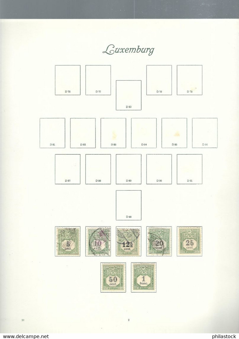 LUXEMBOURG petite collection trés propre des origines à 1985 */Obl. classiques à étudier