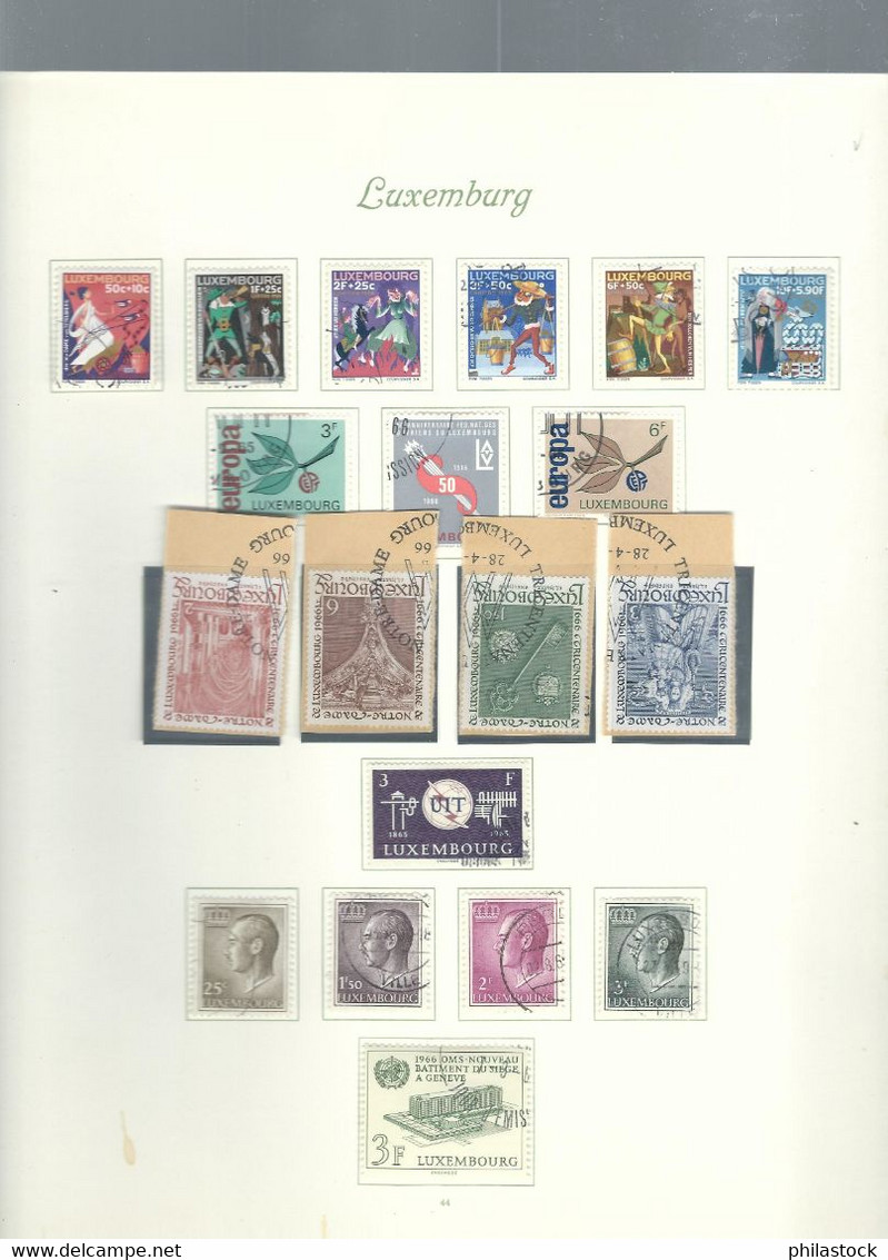 LUXEMBOURG petite collection trés propre des origines à 1985 */Obl. classiques à étudier