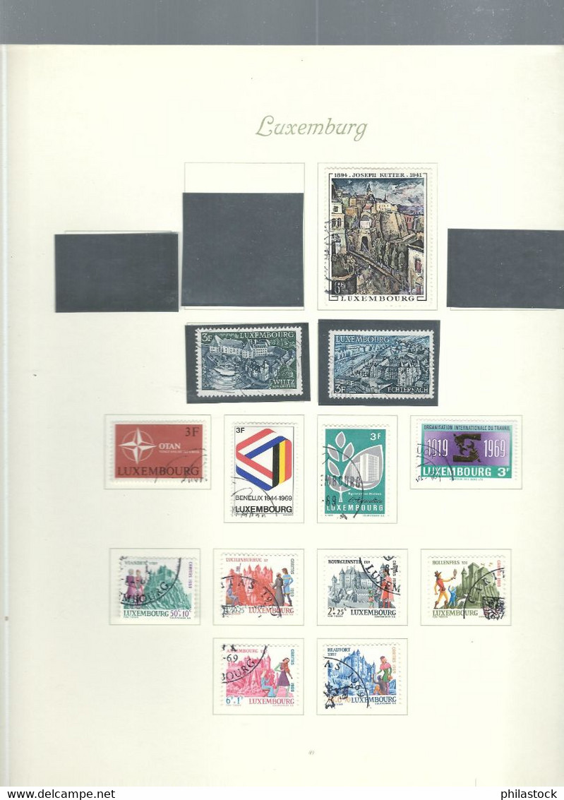 LUXEMBOURG petite collection trés propre des origines à 1985 */Obl. classiques à étudier