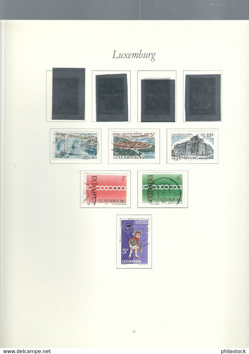 LUXEMBOURG petite collection trés propre des origines à 1985 */Obl. classiques à étudier