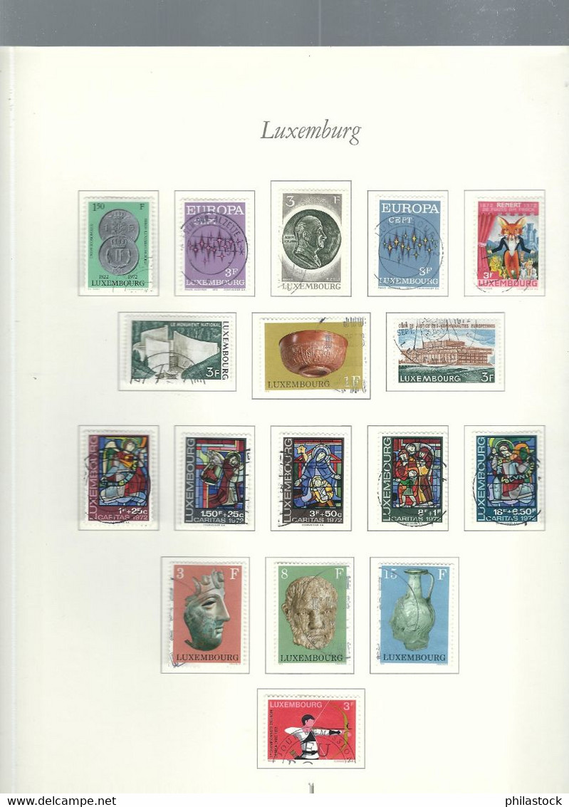 LUXEMBOURG petite collection trés propre des origines à 1985 */Obl. classiques à étudier