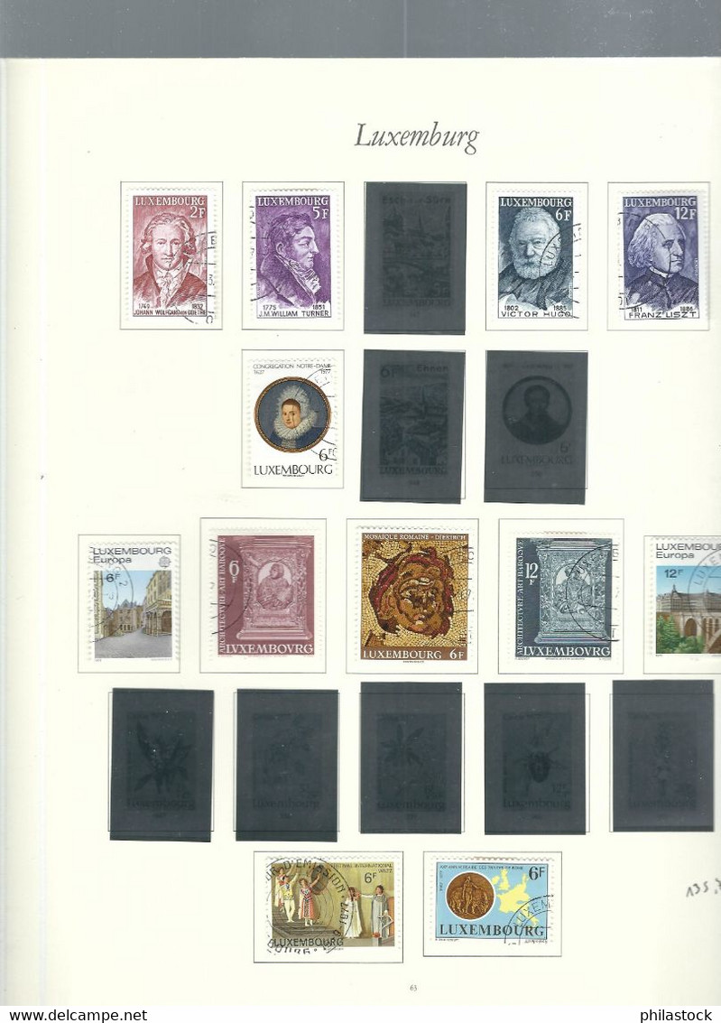 LUXEMBOURG petite collection trés propre des origines à 1985 */Obl. classiques à étudier