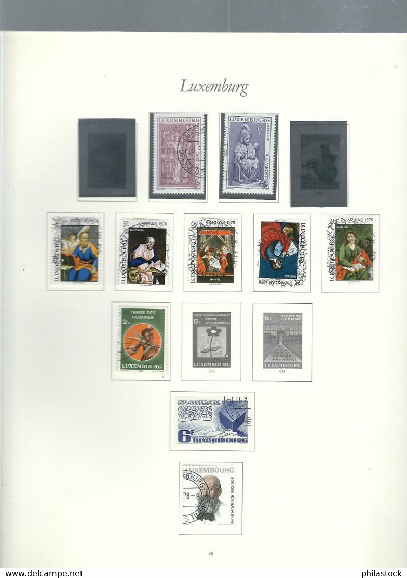 LUXEMBOURG petite collection trés propre des origines à 1985 */Obl. classiques à étudier