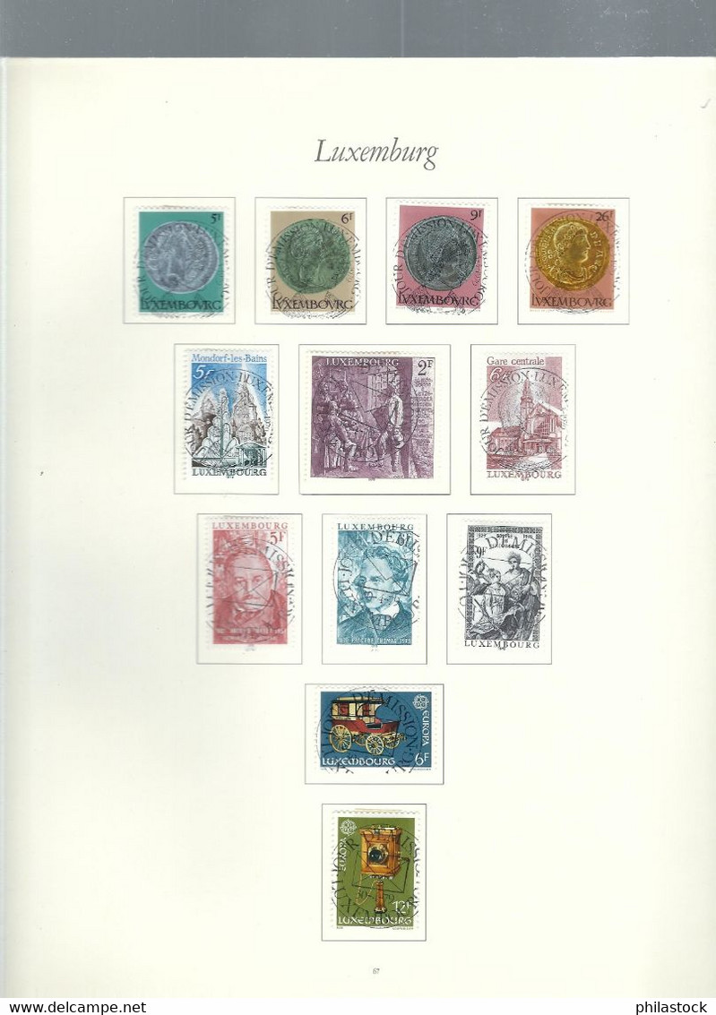 LUXEMBOURG petite collection trés propre des origines à 1985 */Obl. classiques à étudier