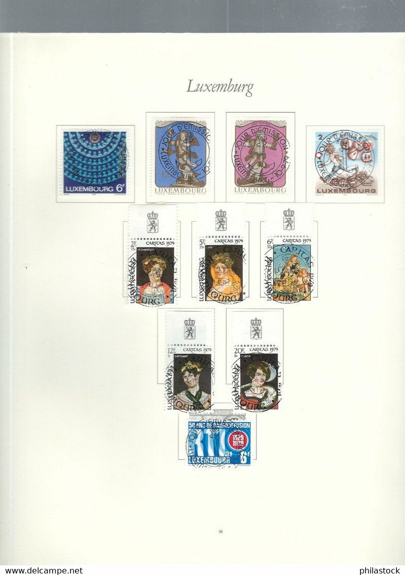 LUXEMBOURG petite collection trés propre des origines à 1985 */Obl. classiques à étudier