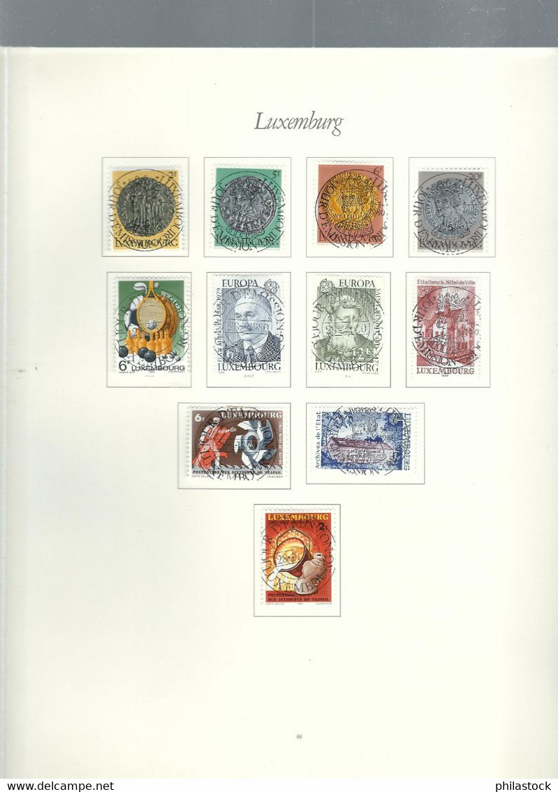 LUXEMBOURG petite collection trés propre des origines à 1985 */Obl. classiques à étudier