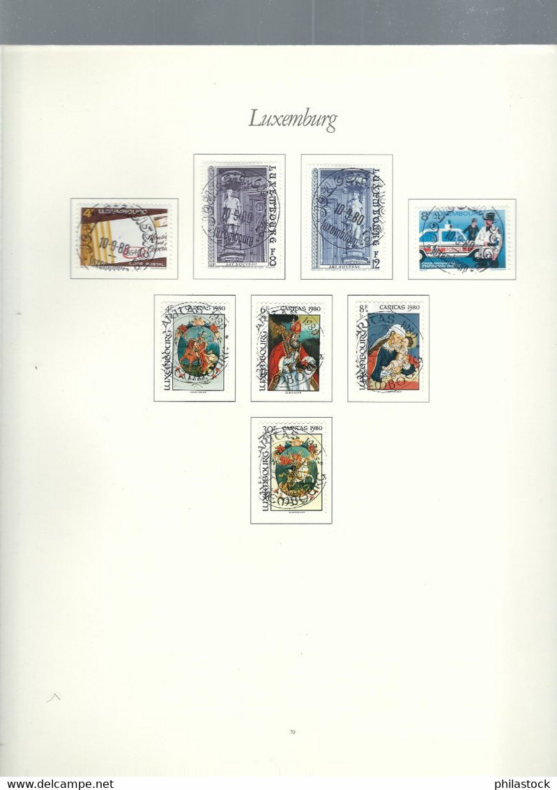 LUXEMBOURG petite collection trés propre des origines à 1985 */Obl. classiques à étudier