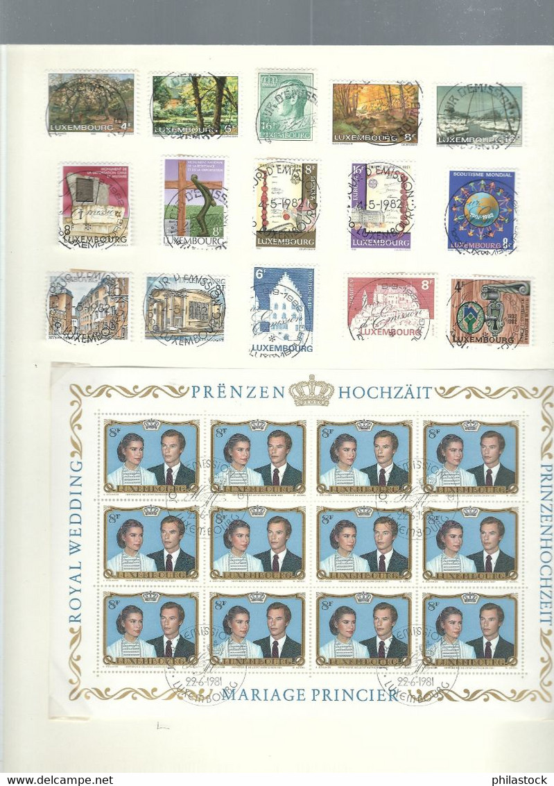 LUXEMBOURG petite collection trés propre des origines à 1985 */Obl. classiques à étudier