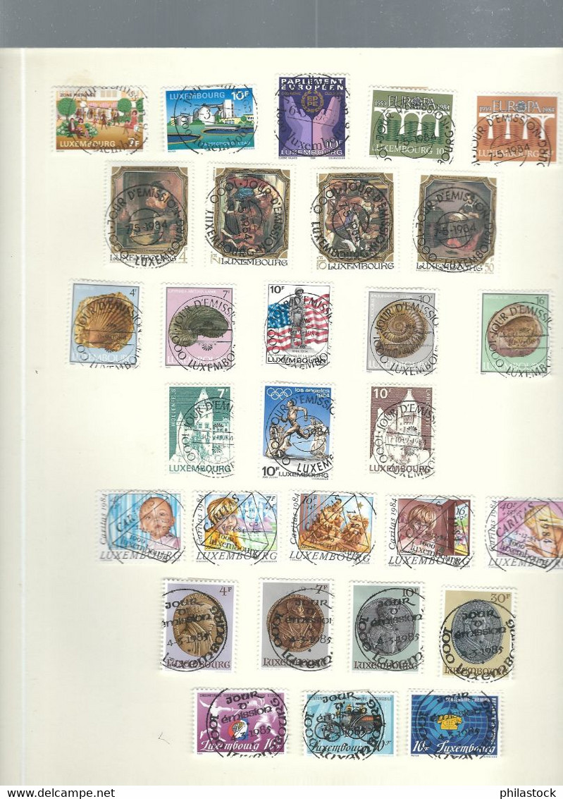 LUXEMBOURG petite collection trés propre des origines à 1985 */Obl. classiques à étudier