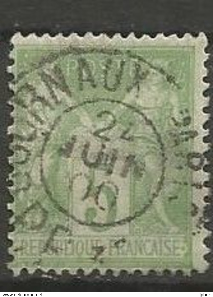 France - Type Sage - N°102 - 5c. Vert-jaune - Obl. JOURNAUX PARIS P.P.3(5?) - 1898-1900 Sage (Type III)