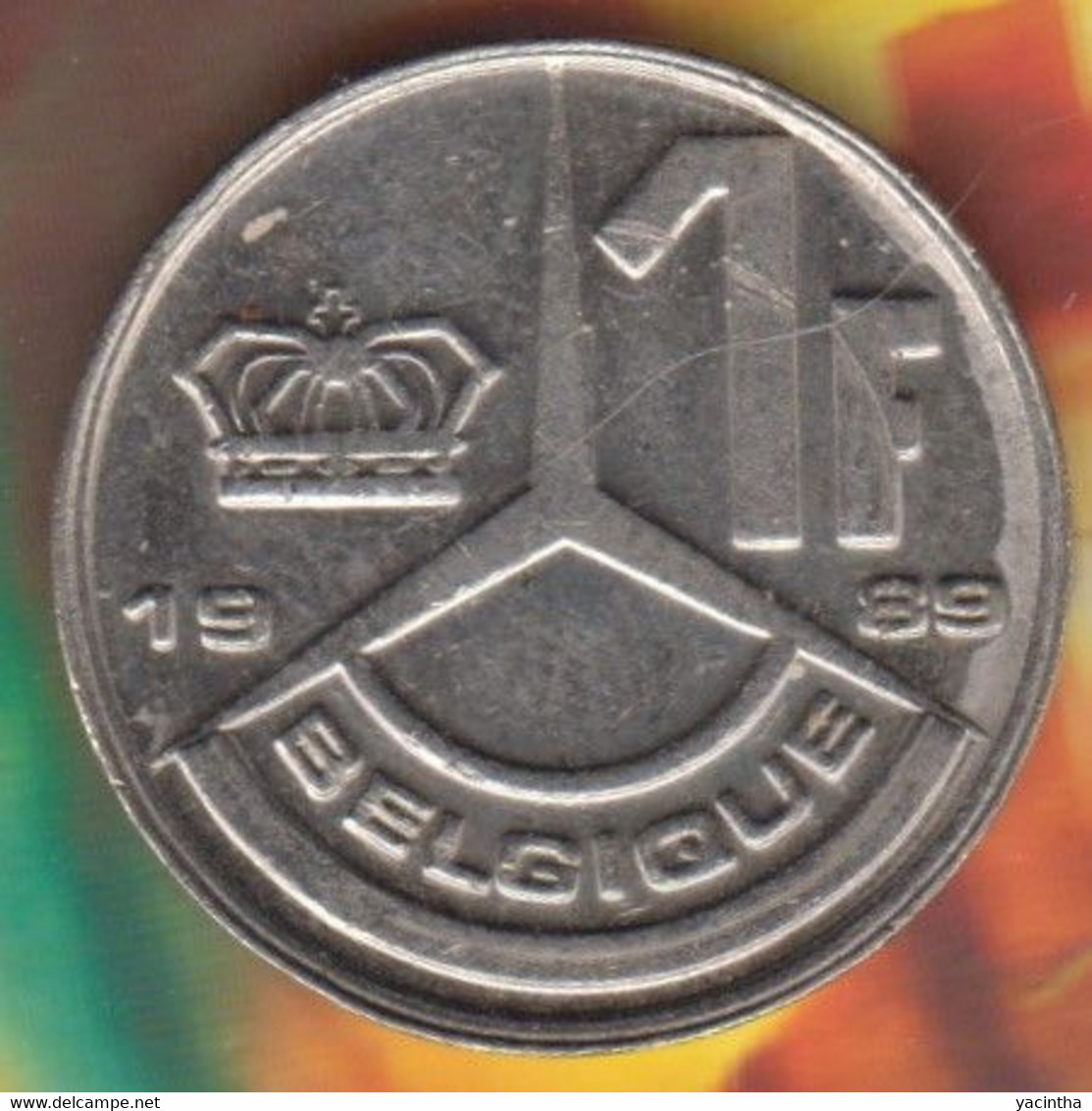 @Y@  België   1 Frank    1989     (4928) - 20 Francs