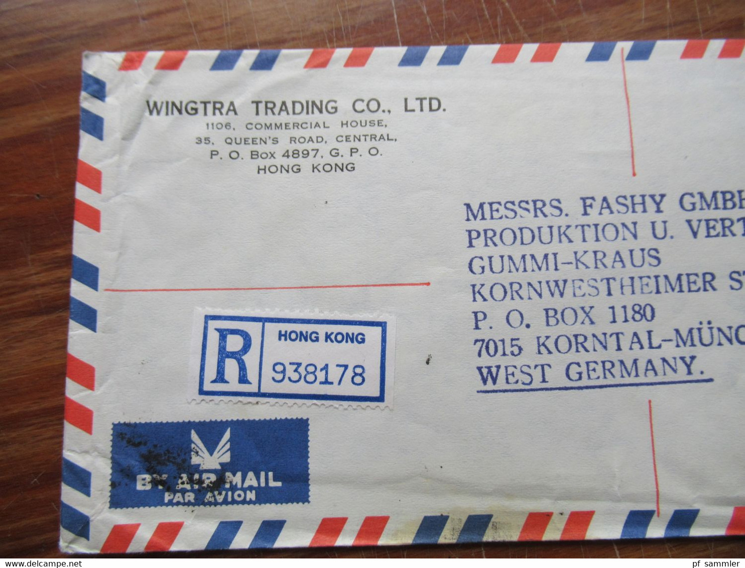 Asien 1986 GB Kolonie Hong Kong 1986 2x Firmen Belege Registered / Express Mit Hohen Frankaturen! - Storia Postale