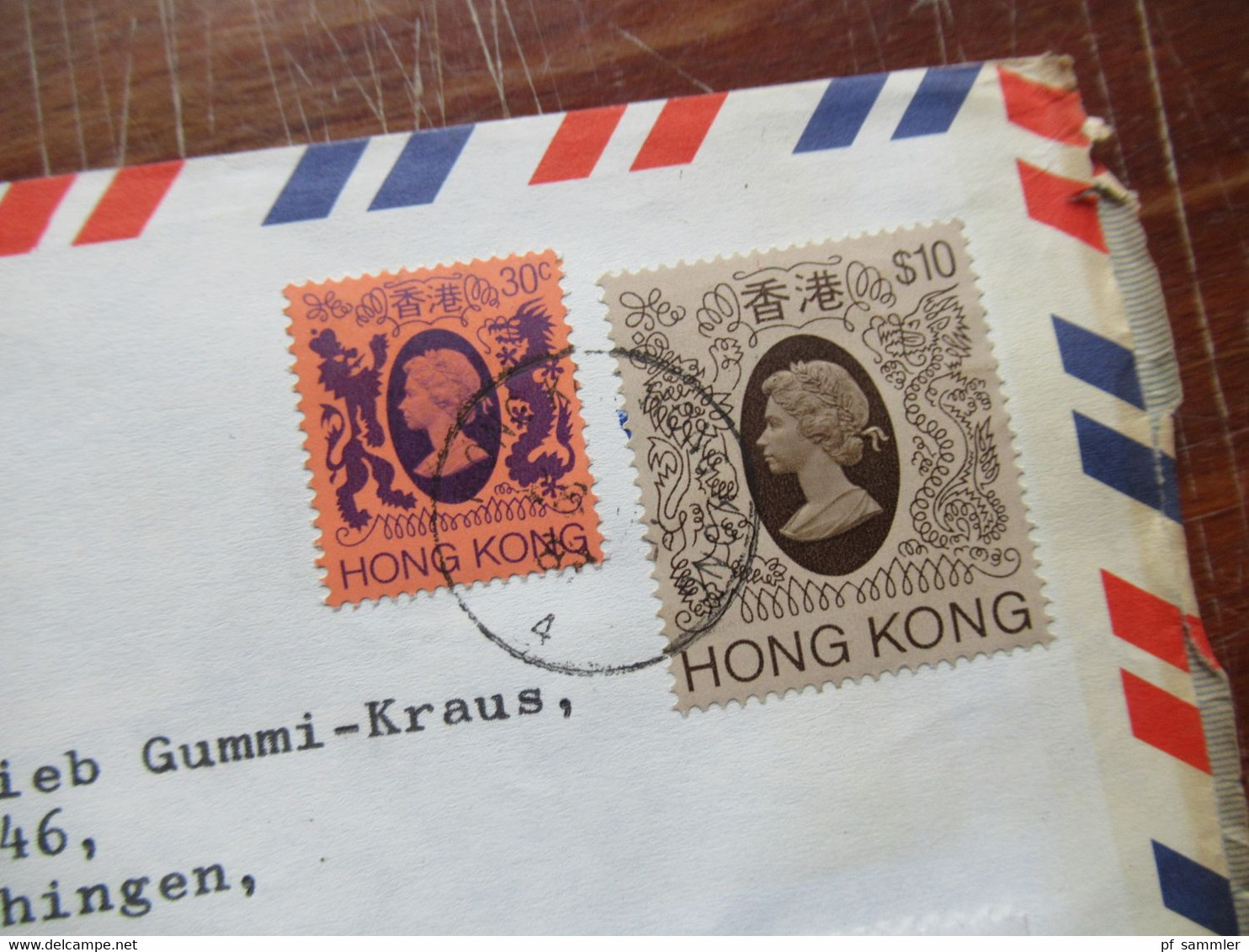 Asien GB Kolonie Hong Kong 1986 3x Belege registered / Express mit hohen Frankaturen! 1x Hong Kong at Expo 1970