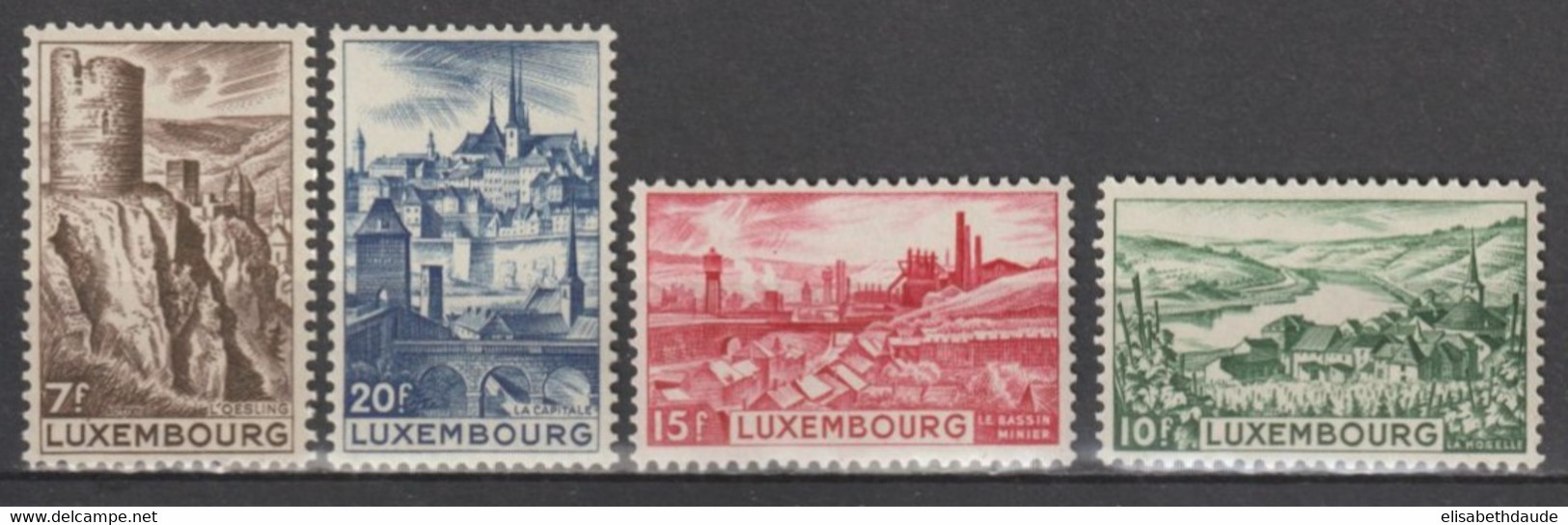 LUXEMBOURG - 1948 - SERIE COMPLETE YVERT N°406/409 ** MNH - COTE = 35 EUR. - Ungebraucht