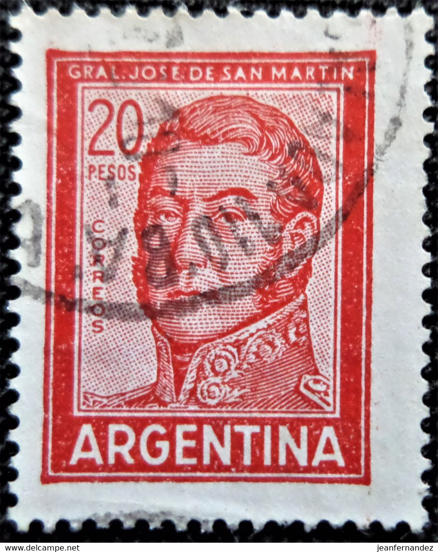 Timbre D'Argentine 1967 General San Martin   Stampworld N° 986 - Gebraucht